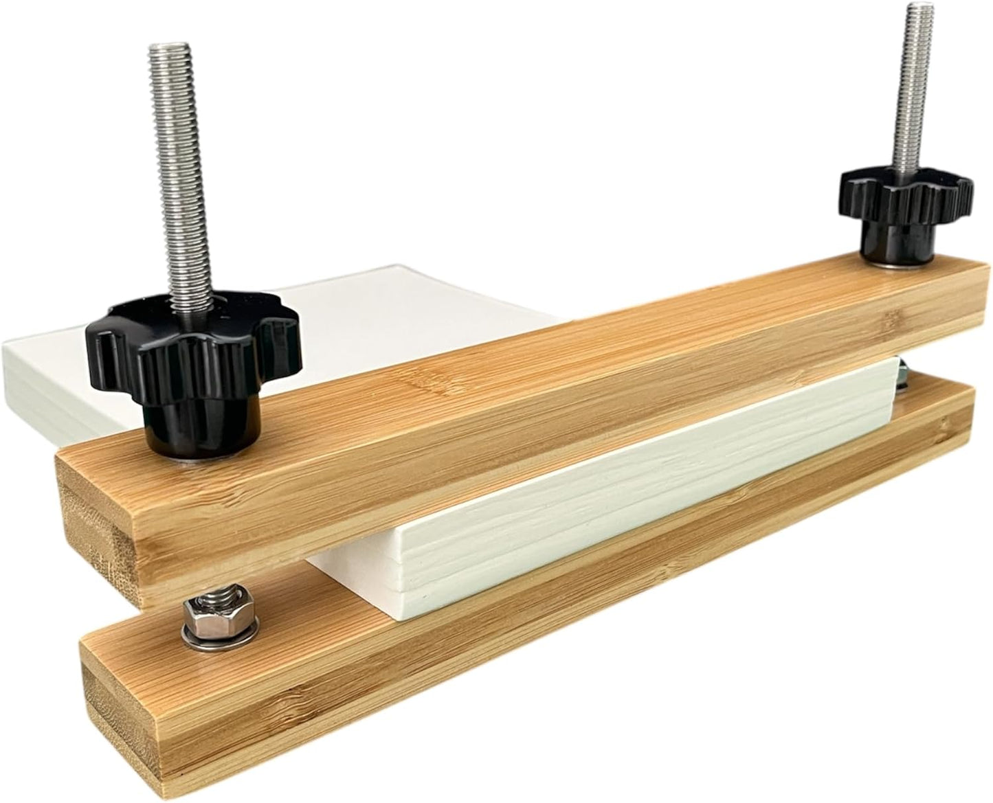 Bamboo Bookbinding Spine Press with 7-Star Knobs